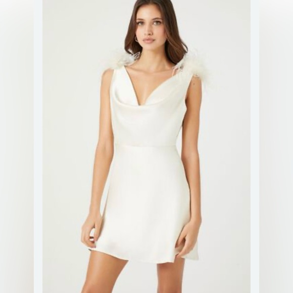 Forever 21 Dresses & Skirts - NWT Forever 21 Satin Cowl Neck Size L